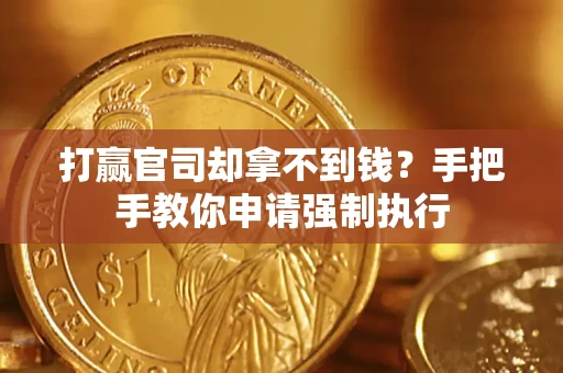 武汉打赢官司却拿不到钱？手把手教你申请强制执行