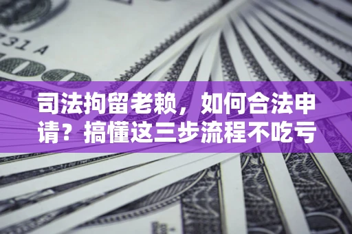 武汉司法拘留老赖，如何合法申请？搞懂这三步流程不吃亏！