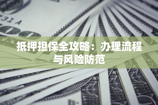 武汉抵押担保全攻略：办理流程与风险防范