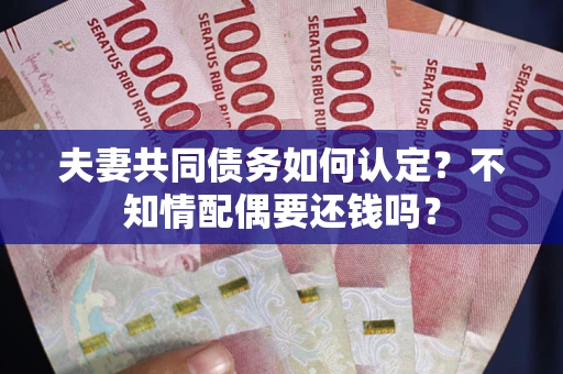 武汉夫妻共同债务如何认定？不知情配偶要还钱吗？