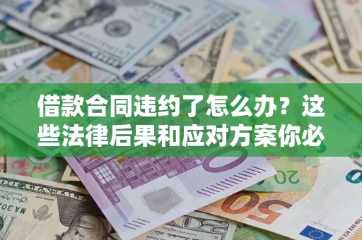 武汉借款合同违约了怎么办？这些法律后果和应对方案你必须知道