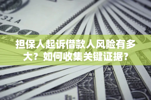 武汉担保人起诉借款人风险有多大？如何收集关键证据？