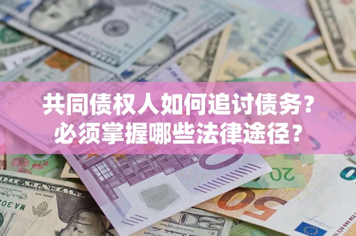 武汉共同债权人如何追讨债务？必须掌握哪些法律途径？