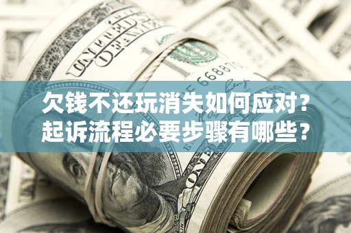 武汉欠钱不还玩消失如何应对？起诉流程必要步骤有哪些？